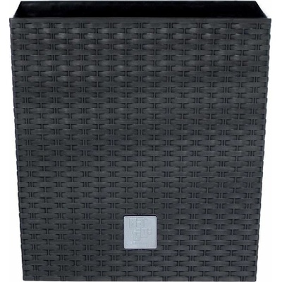 Prosperplast Květináč RATO LOW s vkladem 40 cm - antracit