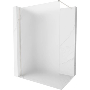 Mexen Kioto-X преграда за душ Walk-in 150 x 200 см, матирано 10 мм, четкан никел - 800-150-101-97-30-X (800-150-101-97-30-X)