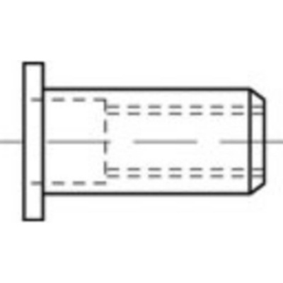 TOOLCRAFT TO-5380479 slepá nitovacie matice M8 nerezová ocel 100 ks