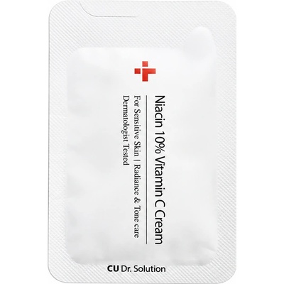 CUSKIN Dr. Solution Niacin 10% Vitamin C Cream (sample) - Изсветляващ Крем (sample) 1.5ml