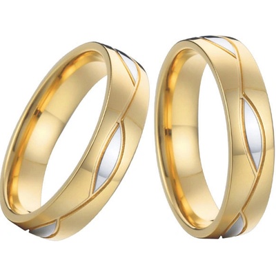 Steel Wedding Snubné prstene z chirurgickej ocele SPPL006 BK