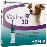 Ceva Vectra 3D Вектра 3Д против бълхи, кърлежи, мухи, комари, за кучета от 4 до 10kg