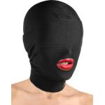 Master Series Disguise Open Mouth Hood With Padded Blindfold Black