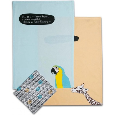 Sleep-well ZVÍŘATA S CITÁTY SLAVNÝCH 50 x 70 cm 3ks