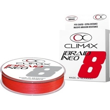 CLIMAX Šnúra iBraid NEO fluo red 135 m 0,08 mm 4,9 kg