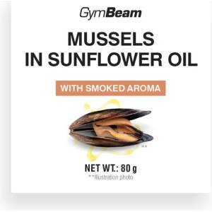 GymBeam Миди в слънчогледово олио с опушен аромат 80 g