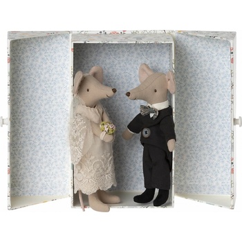 Maileg Myšky Maminka a Tatinko svadobný pár v škatuľke