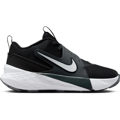 Nike Детски баскетболни кецове Nike Team Hustle D 12 Kids Basketball Shoes - Black/White