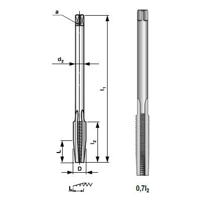 Závitník maticový metrický NO/2N Bučovice - M5