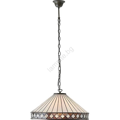 Endon Lighting 64147 - Люстра на верига Tiffany FARGO 1xE27/60W/230V Ø 50 см (EN0116)