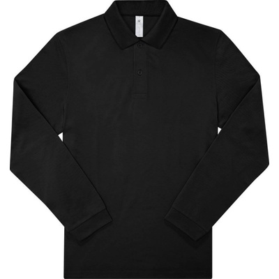 B&C polokošile B&C My Polo 210 LSL piqué dlouhý rukáv COT-01U42700201 černé