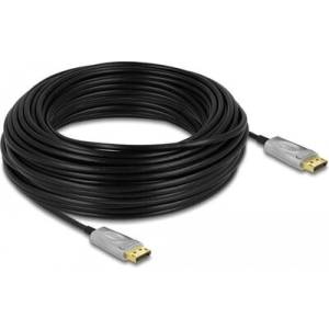 Delock Оптичен кабел Delock, Активен, DisplayPort 1.4, 8K, 30 m (DELOCK-85889) - cybertrade