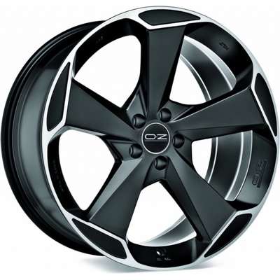 OZ ASPEN 11x20 5x130 ET48 matt black diamond cut