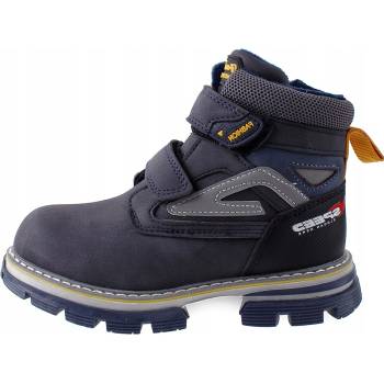 Linshi dětské kozačky z nubuku modré