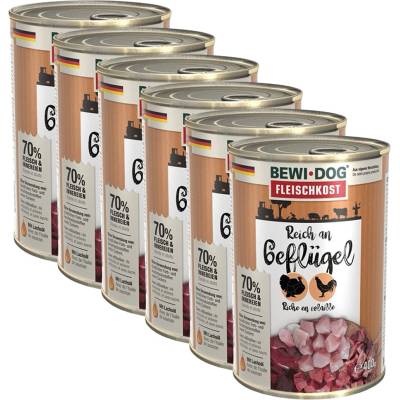 Bewi Dog консерви - Птици, 6 x 400г