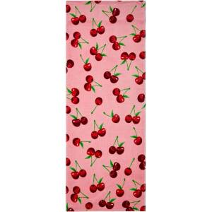 Catherine Lansfield Розова памучна плажна кърпа 78x200 cm Cherries - Catherine Lansfield (TW/42819/W/SLT/PK)