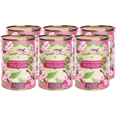 Terra Canis Cherry Blossom Chicken with rice sesame seeds & fine cherry puree 6 x 400 g