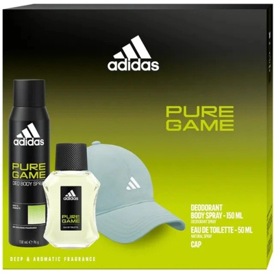 Adidas Pure Game Men EDT 50 ml + deospray 150 ml + kšiltovka Adidas