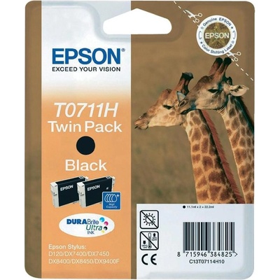 Epson T0711H TwinPack Black - originálny