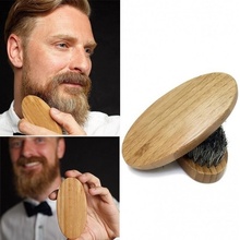 Beard Brush 1000-882 Dřevěný kartáček na vousy, přírodní žíně z divočáka - rozměr 8 x 4 x 3cm