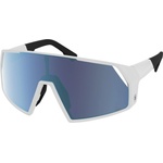SCOTT Очила за колоездене Scott Sunglasses Pro Shield S3 Cycling glasses - White Matt / Glas: AMP Beryl Blue Chrome - размер One Size (205-6810-0311)
