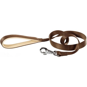 Ferplast Daytona Lead - Повод за кучета с ергономична форма на дръжката, 20 мм/120 см. - кафяв