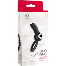 S Pleasures Duo Flap Krúžok Čierny