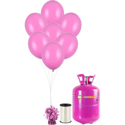 HeliumKing Hélium párty set s balónikmi fuchsia