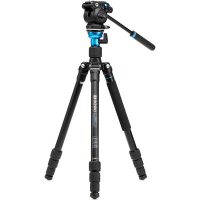 Видео статив Benro - Aero 2 Pro + S2Pro, 54-169 cm, черен (A1683TS2PRO)