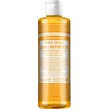 Dr. Bronner's 18in1 Натурален сапун с цитрус и портокал - 240 мл