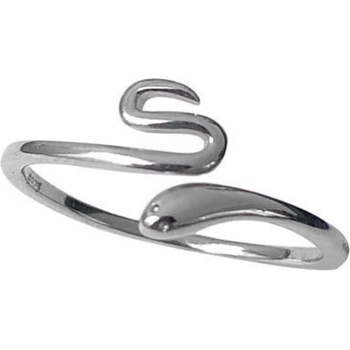 Silenti Jewelry Сребърен пръстен "Змия" - 6 - 52мм (16.6мм диам. )