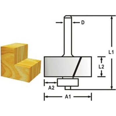 Makita D-48739 - Fréza do dřeva falcovací s ložiskem