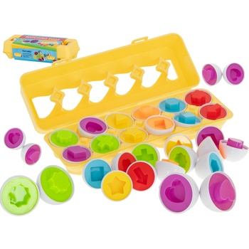 FunPlay 5966 Vzdělávací skládačka vajíčka tvary a barvy 12 ks