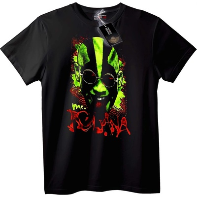 NOONEBRAND Тениска Господин Акуана - 2XL, Black