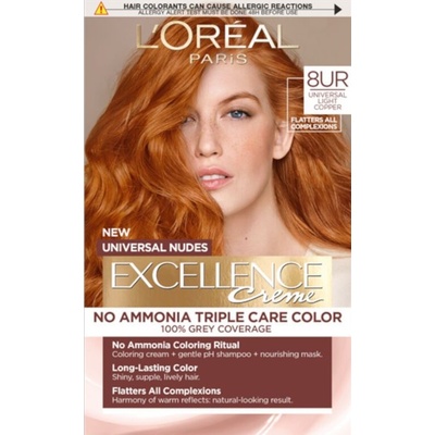 L'Oréal L'Oréal Еxcellence Безамонячна боя, 8UR Light Copper