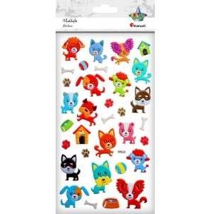 TITANUM Stickers convex dogs 33pcs