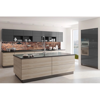 DIMEX ART Фототапет за кухня - напукана тухлена стена 350 x 60 см