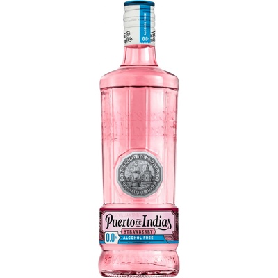 Puerto de Indias Strawberry Gin Alcohol-Free 0% 0,7 l (čistá fľaša)