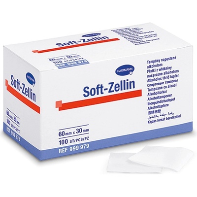 Hartmann Soft-Zellin tampony s alkoholem 100 ks