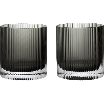 Ferm Living Ripple Tumbler Чаши, 250 ml, опушено сиво, 2 бр (1104270637)