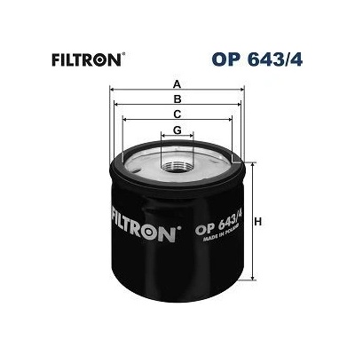 FILTRON Olejový filter OP 643/4