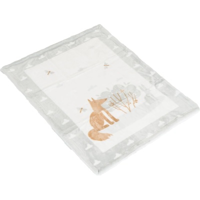 Cangaroo Одеяло с шерпа 80/110 cm Little friends сив