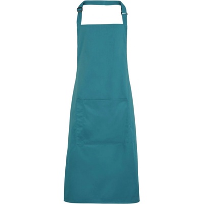 Premier Workwear Keprová pracovní zástěra s kapsou z kolekce Colours Collection petrolejová Pantone 3155C 72x86cm PW154
