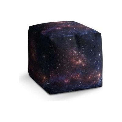 Sablio Taburet Cube Noční obloha: 40x40x40 cm