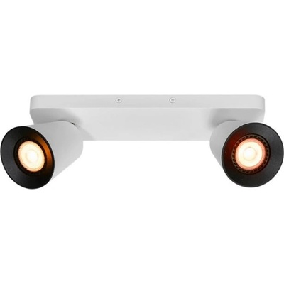 GTV Бяло осветително тяло за таван с метален абажур 9x31 cm Elli - GTV (OS-ELLI-2GU10-00-DEC)