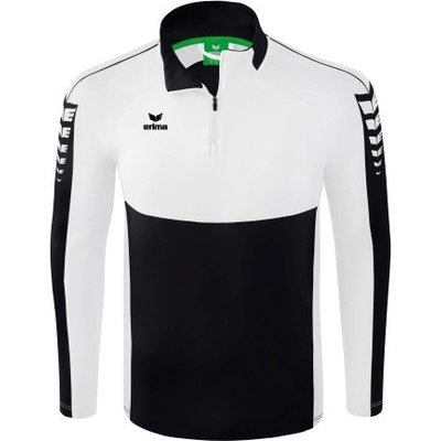 Erima SIX WINGS mikina 1/2 zip černá/bílá