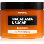 KUNDAL Macadamia & Sugar White Musk захарен пилинг с масло от шеа 550 гр