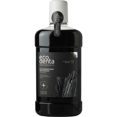 Ecodenta Čierna bieliaca s čiernym uhlím 500 ml