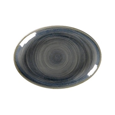 RAK Porcelain Spot talíř oválný 21 x 15 cm šedomodrý SJDNNOP21-12