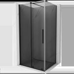 Mexen Velar Плъзгаща се душ кабина 110 x 90 см, графит, черна - 871-110-090-41-70 (871-110-090-41-70)